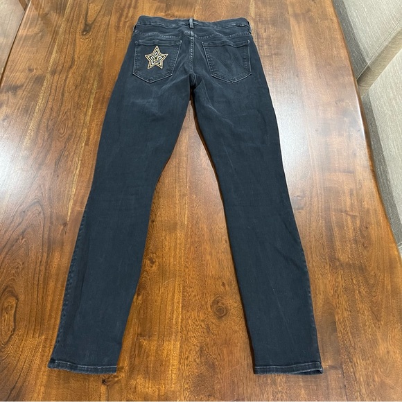 Mother High Waisted Looker Blackbird Star Pocket Jeans Size 26 - Picture 3 of 10